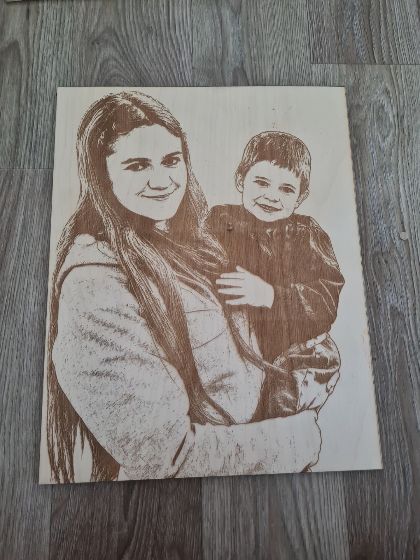 Porodični portret — majka i sin